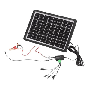 Panou solar portabil 15W, USB, IP65, incarcare dispozitive electronice si baterii auto/moto