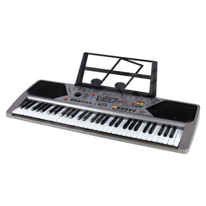 Orga electronica MQ-001UF, 61 clape, 100 ritmuri, 100 tonuri, 10 melodii demo, USB, Radio FM, MP3, Afisaj LCD, microfon inclus