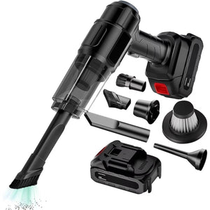Aspirator si suflanta portabila 4 in 1, 2 acumulatori 48V 5.0Ah, 5000 mAh, 6 duze incluse